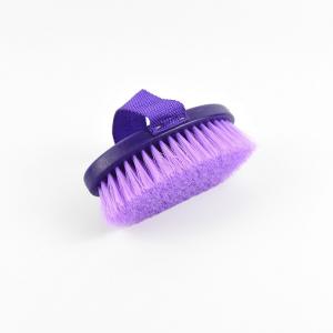 Quality Elliptical Horse Grooming Brushes , 13*7 cm Horse Bristle Hair Brush Cloth Ribbon wholesale