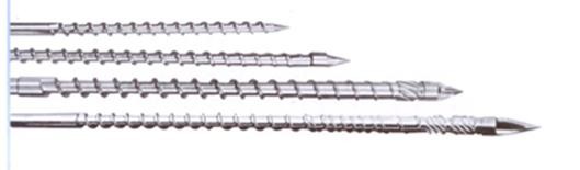 38CrMoAIA Material Injection Moulding Machine Screw Barrel Nitriding Depth 0.5mm