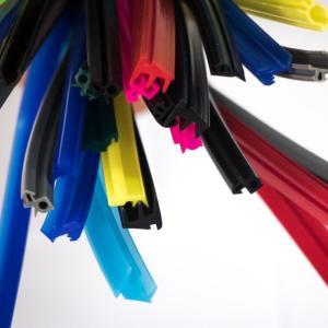 Quality SR7001 BAIYUN Silicone Rubber Sealing Strip Silicone Weather Stripping Door Seal Strip wholesale