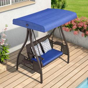 Quality Outdoor Balcony Courtyard Iron Outdoor Rocking Chair with Metal Frame in Photo Color wholesale
