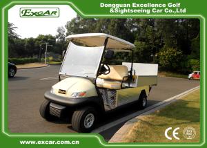 Quality Beige Two Seater Electric Hotel Buggy Car with Cargo ADC 48V Motor Electric Utility Car wholesale
