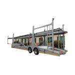 6/8 Bit Cars Hauler Semi Trailer for Euro Style Double Deck Hydraulic Lifting