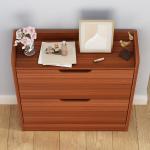Friction Resistant Solid Wood Shoe Cabinet , 17cm Width Slim Shoe Cabinet