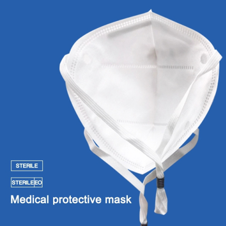 Easy Breathing Custom Surgical Mask Vertical Folding Type Quick Delivery