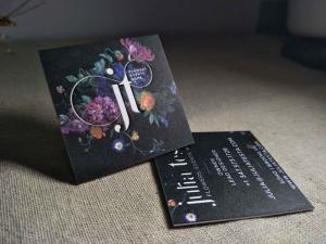 Quality Black Letterpress Business Cards Printing Cotton Textured , 620 Gsm Paper Weight wholesale