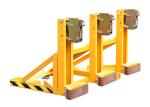 DG1500A Forklift Mounted Drum Grabber Single Eagle-Grip Three Drums Drum Grabber