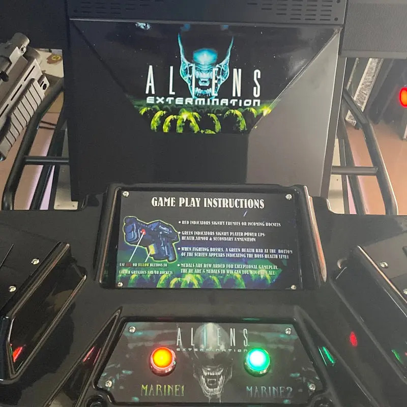 Aliens Extermination Arcade Shooting Game Machine With 55 Inch 2 Players Classic Video Game