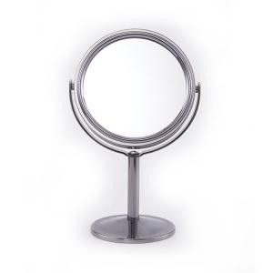 Quality Round Silver Cosmetic Table Top Mirror with Adjustable Design wholesale