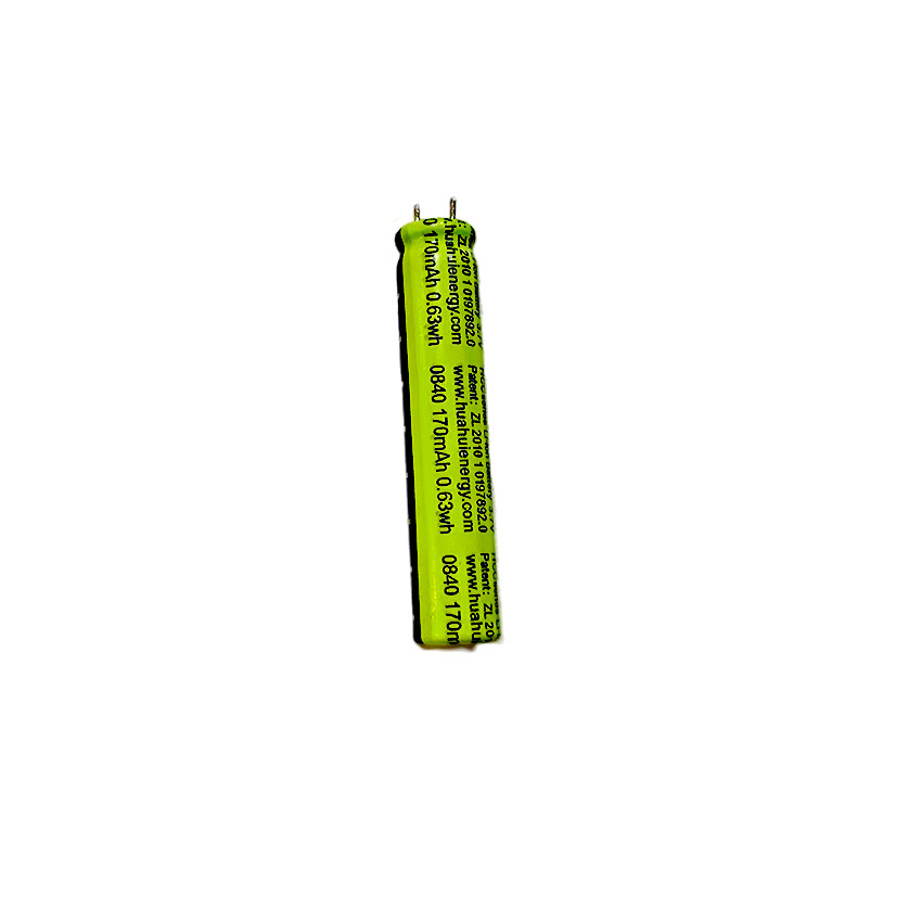 UN38.3 3.7V 170mAh Medium Lithium Batteries Lithium Cobalt Oxide Battery HCC0840