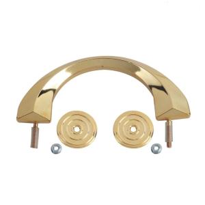 Quality Europe Style Golden Plastic Outside Metal Coffin Handles H9009 wholesale