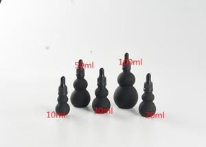 Quality Special Shape Black Cosmetic Bottles Empty Face Cream Containers 10ml 20ml 30ml wholesale