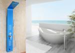 Blue Painting ROVATE Wall Mount Shower Panel Massage Function 1360*190mm Size