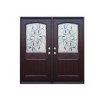 Weatherproof SMC Pvc Bathroom Doors Customized Size Luxurious Appearance