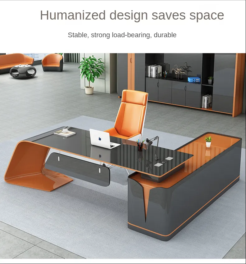 Create a Professional Workspace with Baking Paint L-shaped Executive Office Desk