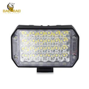 Quality Aluminum Casing 24 Beams White Yellow Flash Motorcycle Spotlight wholesale