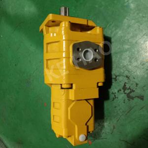 Quality Yellow Skid Steer Hydraulic Pump / Aluminum Gear Pump Compact Structure wholesale