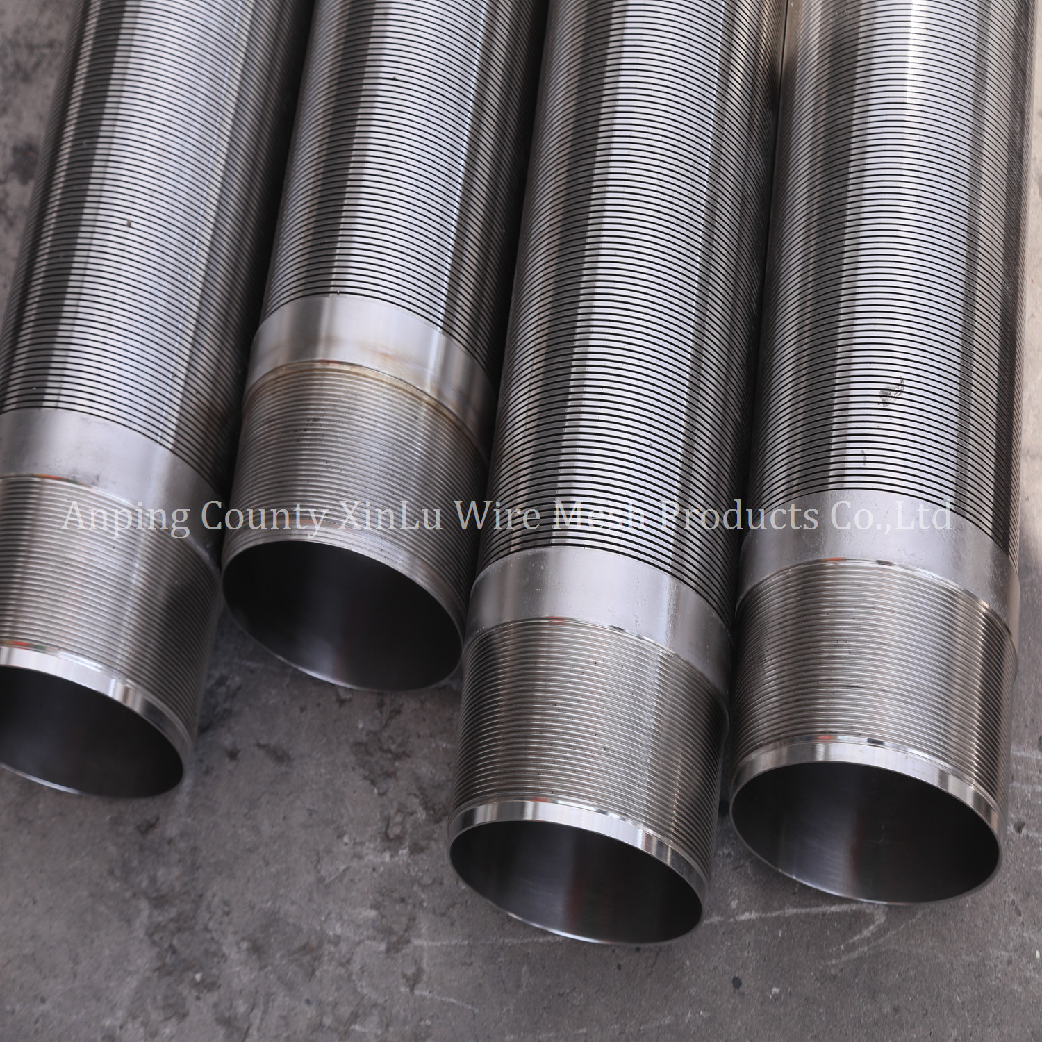14" Water Well Screen Pipe with 2x3mm Q25 Support Wire and 300 PSI Collaspe Pressure