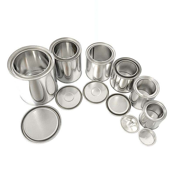 Customized Metal Cans Empty Round Food Tins Cans With Lids For Food Beverage