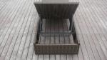 Multifunction Rattan Sun Lounger , Resin Wicker Lounge Chair