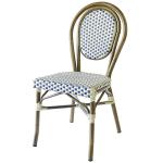 Light Weight Armless Paris Bamboo Rattan Bistro Dining Chairs