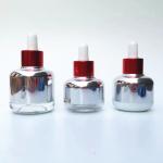 150mm Height 50g Frosted Amber Cosmetic Glass Jars With Lids