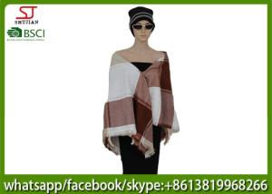 Quality 250g 140*140cm100%Acrylic woven jacquard plaid mixed color poncho Hot sale high quality factory keep warm fashion scarf wholesale