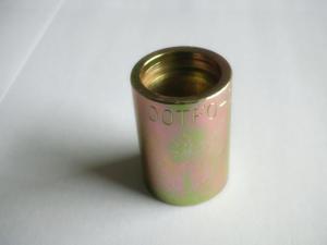 Quality Steel Yellow SAE Hydraulic Fittings Ferrule For FERRULE Hose , Hydraulic Hose Sleeve wholesale