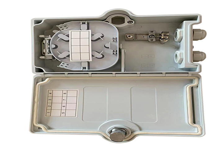 FTTH 4 Core Optical Fiber Distribution wall Box, IP65, PC+ABS material