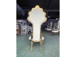 Magnificent Furnishings White Bridal Chair Wedding Banquet Chair High Back