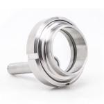 Industrial Union Sanitary Sight Glass With Light Tempered Glass Material