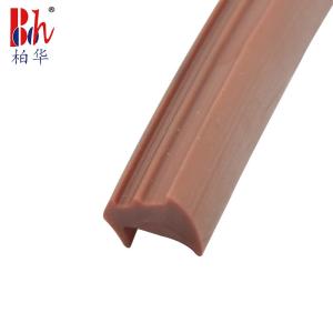 Quality 10*8 mm Brown PVC Rubber Strip Groove Type Barrier Strips wholesale