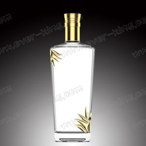 Quality Screw Ropp Cap Glass Tequila Bottle Clear Empty Customed wholesale
