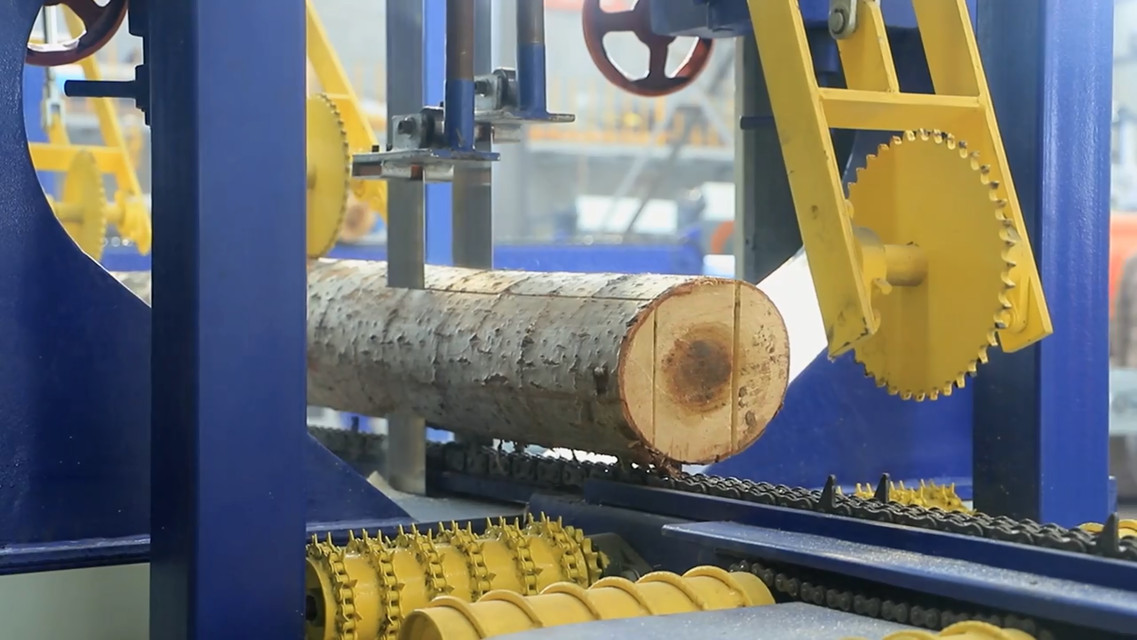 Forest Tree Wood Electric Vertical Bandsaw Sawmill Computerized Vertical Band Sawmill