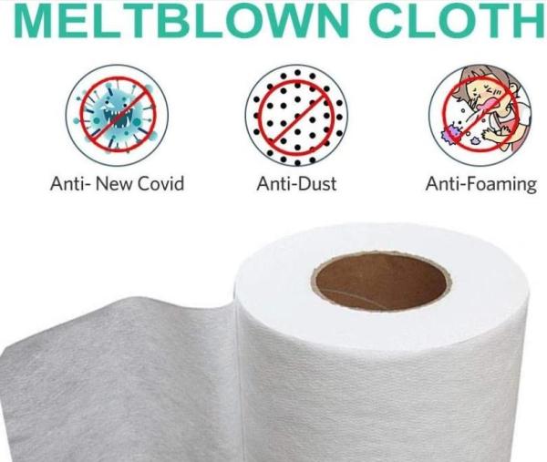 Cheap 100% Pp Polypropylene Meltblown Cloth , Melt Blown Material Medical Grade for sale