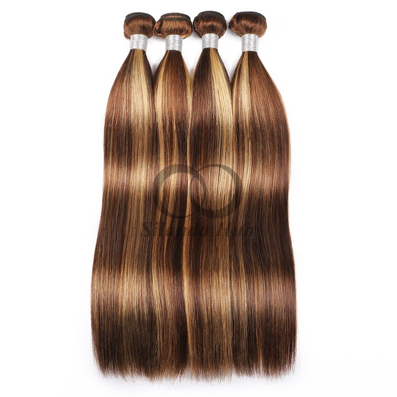 #P4/27 Straight Remy Human Hair Bundles Sew In Weave Bundles Brazilian Bundle Deals