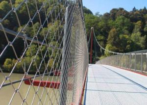 China Durable Stainless Steel Safety Net / Stainless Steel Safety Mesh For Staircase on sale