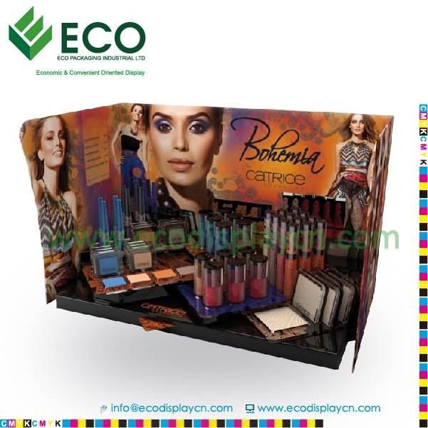 Cardboard Paper Counter Display Box For Mac Cosmetic Makeup