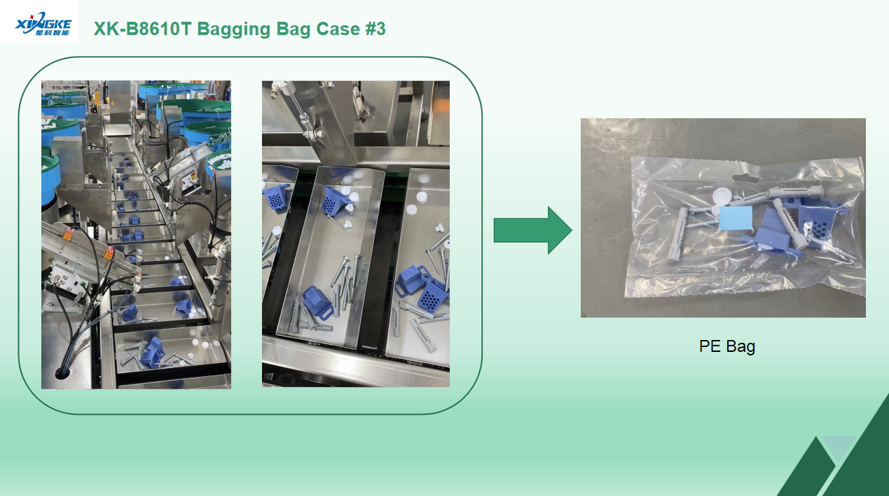 Factory 10 Drums Automatic Packaging Equipment PE Bagging Bag Sanitary Ware Fittings Kit Packaging Machine