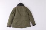 PU Cuffs Ladies Cotton Twill Coats And Jackets Clothing 4 Pockets