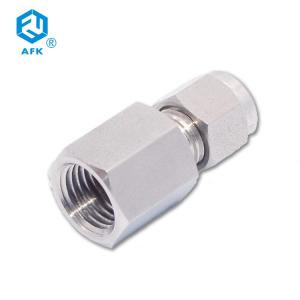 Quality Ferrule OD Stainless Steel Pipe Connector 3000PSI Thread Hexagon Forged wholesale