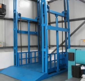 Quality 2000KG Commercial Cargo Lifts 5m Small Freight Elevator Single Rail wholesale