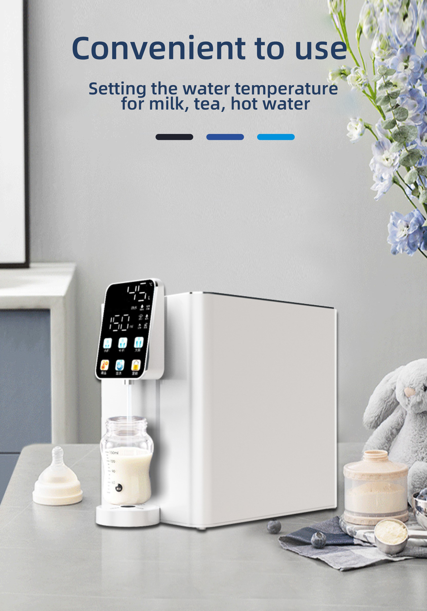 Desktop Instant Heating Hydrogen-Rich Water Dispenser 2000ppb Regulate The Stomach And Intestines WEIZI