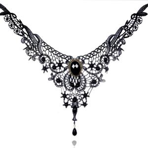 Quality Noble Dance Wear Accessories Rhinestone Hollow Mesh Choker Necklace wholesale