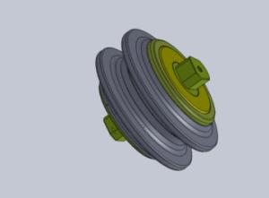 Quality 12&quot; Double Disc Cutter Exposed In Slurry Mixed Ground Hard Rock During Excavation wholesale