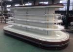 Supermarket Island Commercial Open Display Refrigerator With Rounded Ends