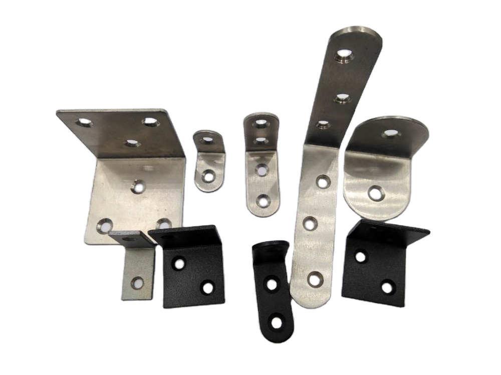 Black High Precision Sheet Metal Stamping Custom Steel Copper Punch Bend Weld Forming Processing Part