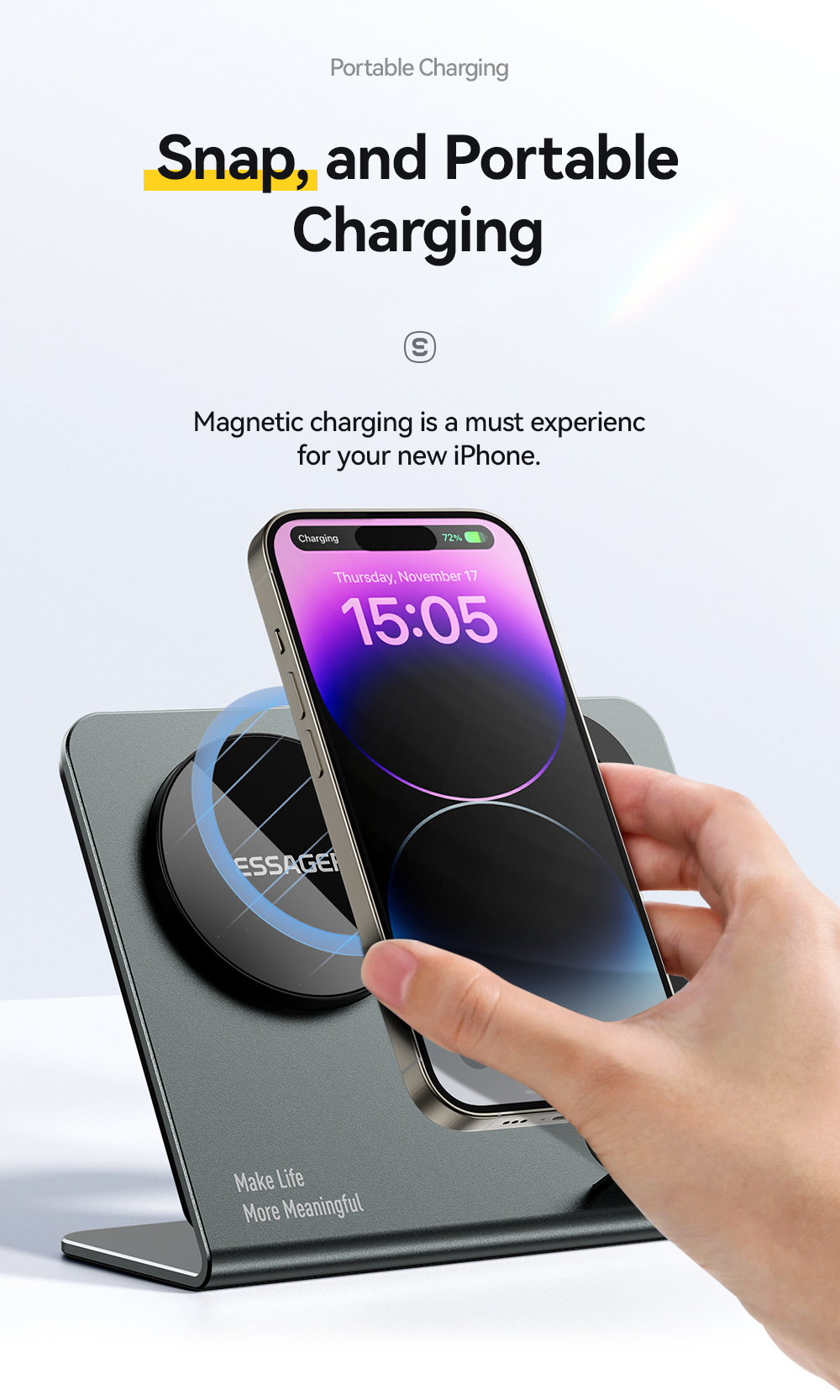OJD-119 Series Fantasy 3 in 1 Wireless Charger PD Phone and Watch Charging Station