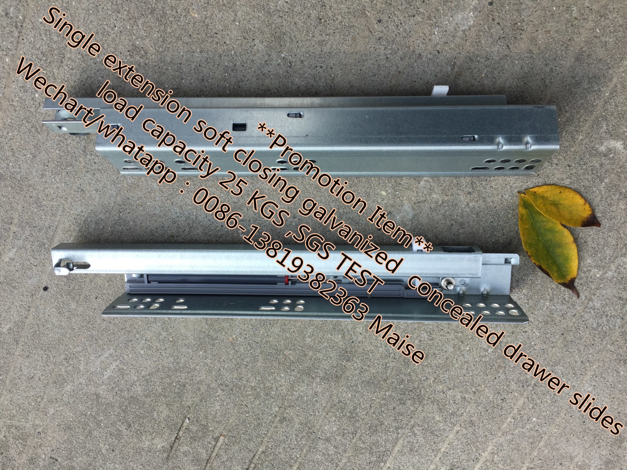 SGS test American type heavy duty undermount soft close drawer slides for table drawer washing room drawer