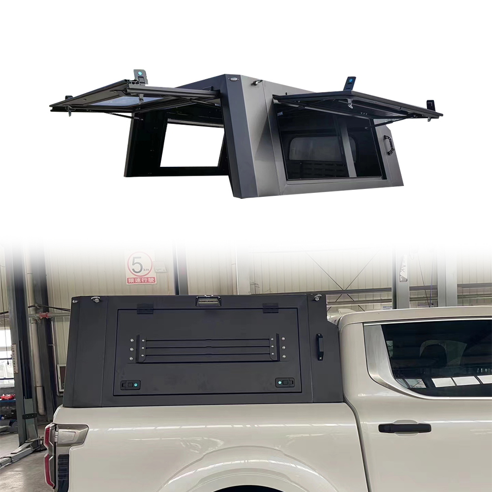 Black Powerder Coated Aluminium Alloy Semi-high Bed Canopy OEM OEM Service Accepted