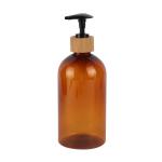 200ml 300ml 500ml Cosmetic Lotion Bottle 7oz 10oz 16oz Refillable Amber PET